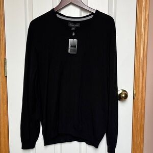 Men's Black Crewneck Sweater